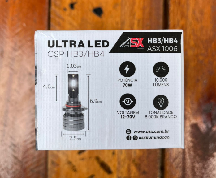 ULTRA LED CSP HB3/HB4 70W 10000 LUMENS