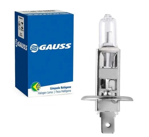 LÂMPADA HALÓGENA H1 12V 55W P14.5S GAUSS GL01