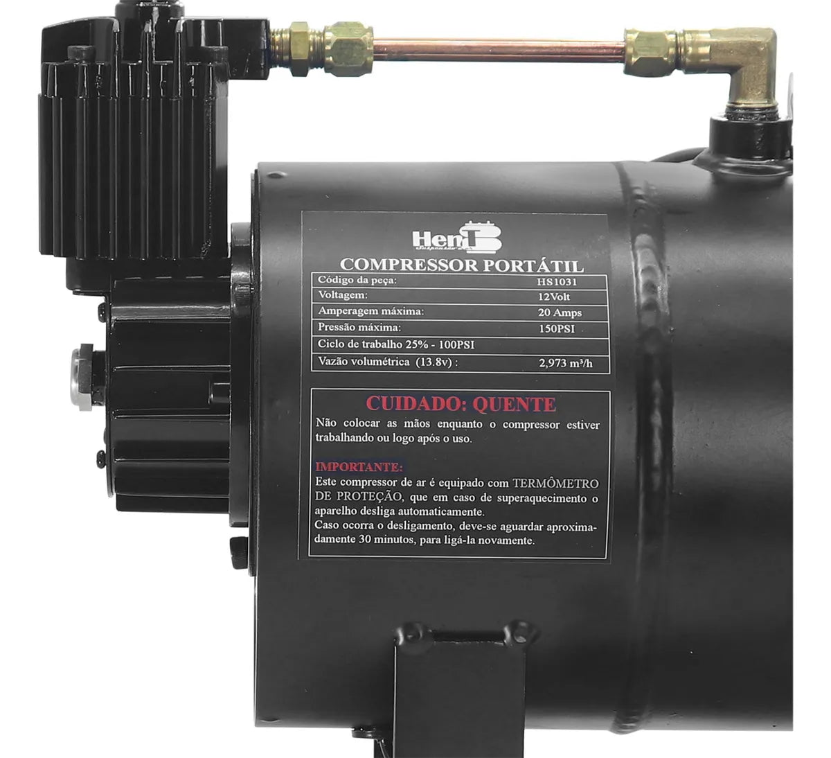 KIT BUZINA MARÍTIMA 74CM COM COMPRESSOR 12V