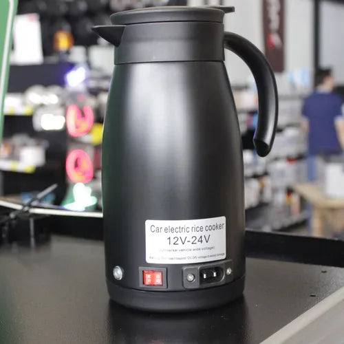 CHALEIRA ELÉTRICA 12/24V PORTÁTIL AUTOMOTIVA CARRO CAMINHÃO