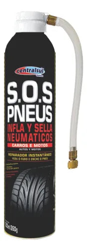 REPARADOR INSTANTÂNEO INFLA PNEUS SOS 350ML CENTRALSUL