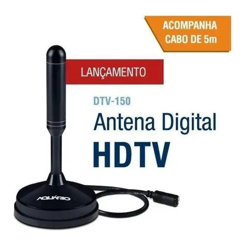 ANTENA DIGITAL INTERNA DIGITAL FULL HDTV 4K AQUARIO DTV-150