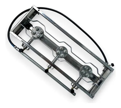 FOGÃO FOGAREIRO 3 BOCAS ALTA PRESSÃO INDUSTRIAL + KIT GÁS