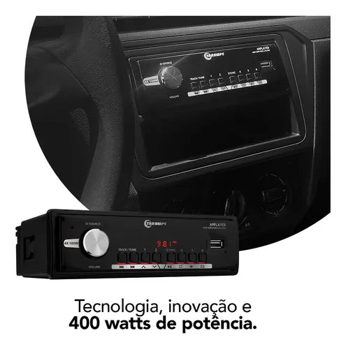RÁDIO TARAMPS AMPLAYER 400 AMPLIFICADOR/CONTROLE DE LONGA DISTÂNCIA