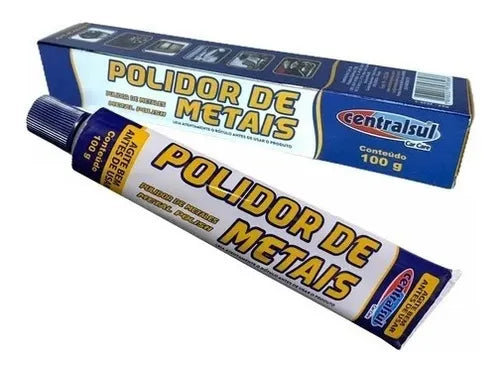 POLIDOR DE METAIS EM GERAL INOX PRATA CROMO COBRE LATÃO 100G