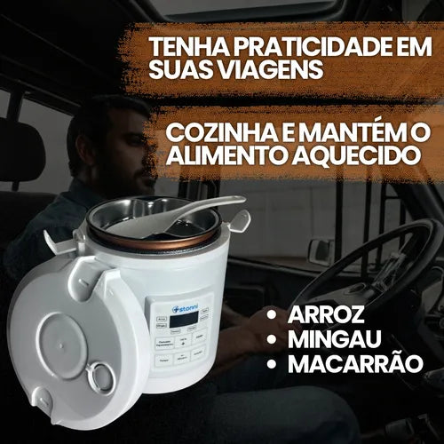 PANELA DE ARROZ ELÉTRICA 12/24V PARA VEÍCULOS CARRO CAMINHÃO