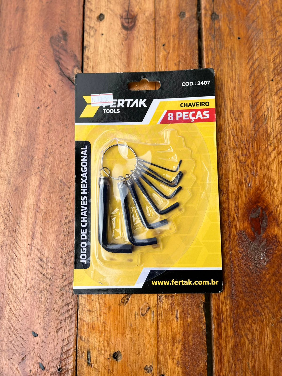 CONJUNTO DE CHAVES HEXAGONAL 8 PEÇAS