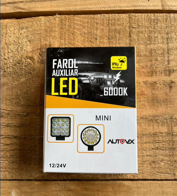FAROL AUXILIAR 6000K AUTOVEX