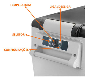 HENT GELADEIRA PORTÁTIL 42LTS QUADRIVOLT CAMINHÃO MOTORHOME VAN