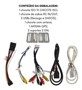 CENTRAL MULTIMÍDIA SVART 2GB 32GB CARPLAY ANDROID AUTO 9