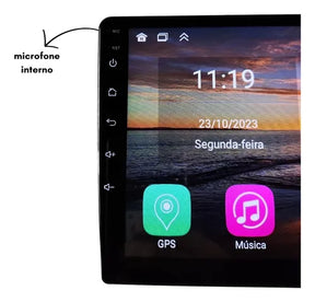 CENTRAL MULTIMÍDIA SVART 2GB 32GB CARPLAY ANDROID AUTO 9