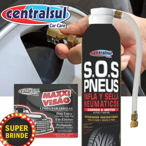 REPARADOR INSTANTÂNEO INFLA PNEUS SOS 350ML CENTRALSUL