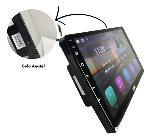 CENTRAL MULTIMÍDIA SVART 2GB 32GB CARPLAY ANDROID AUTO 9