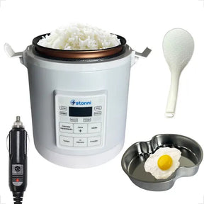 PANELA DE ARROZ ELÉTRICA 12/24V PARA VEÍCULOS CARRO CAMINHÃO