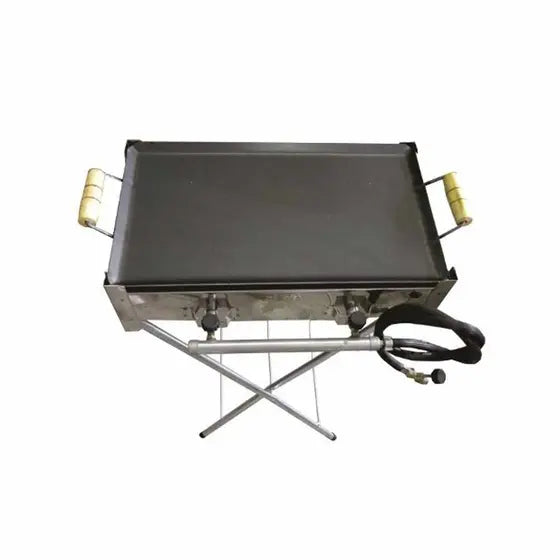 FOGAREIRO 2 BOCAS EM INOX - C/ CHAPA E C/BASE - ESTILOFER